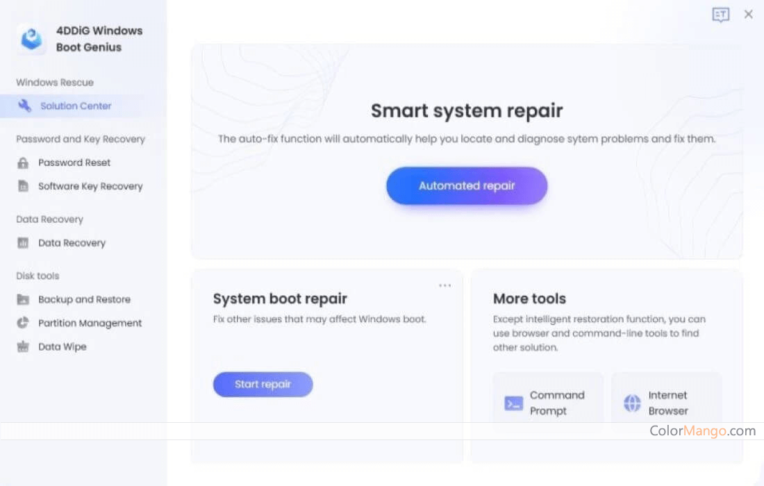4DDiG Windows Boot Genius Screenshot