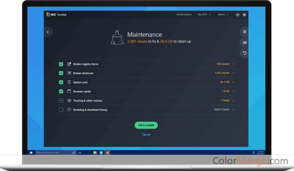 AVG TuneUp Screenshot