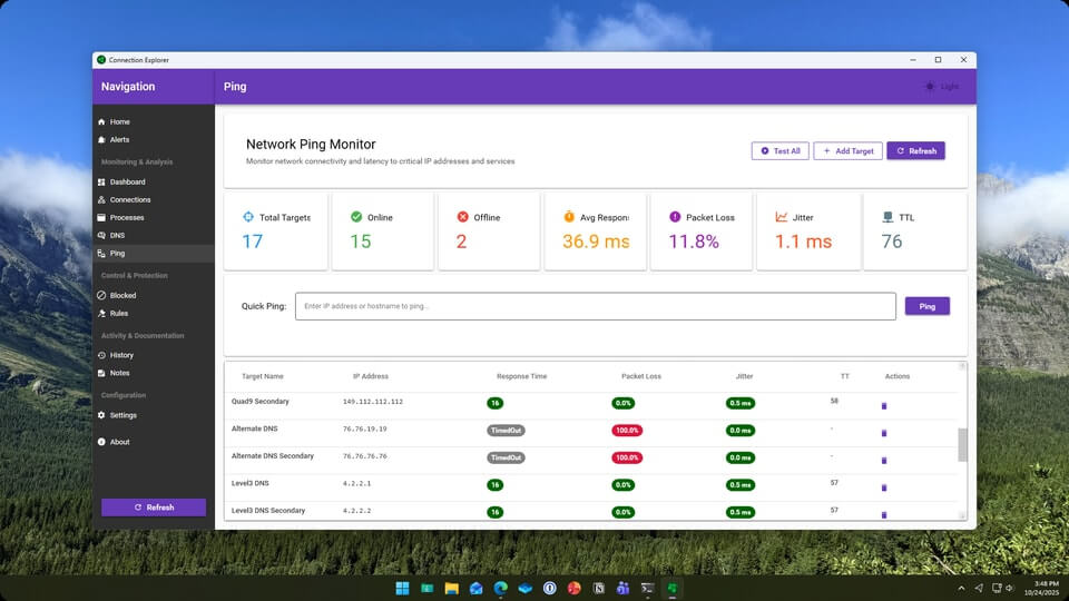Connection Explorer Screenshot
