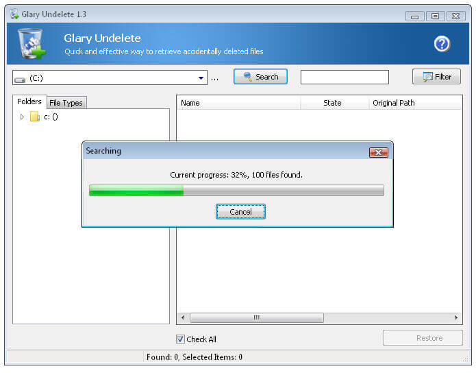 Glary Undelete Screenshot