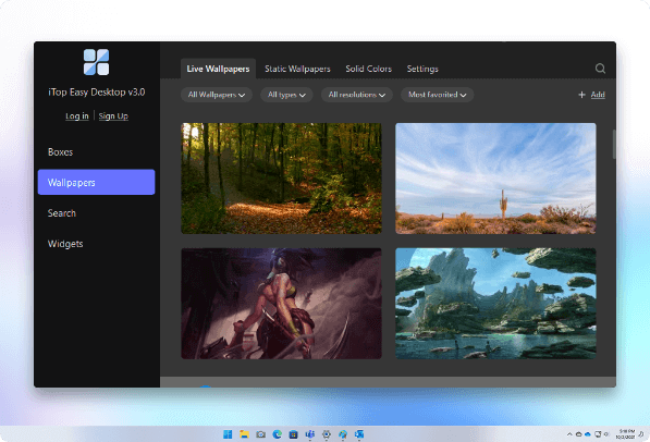 iTop Easy Desktop Screenshot