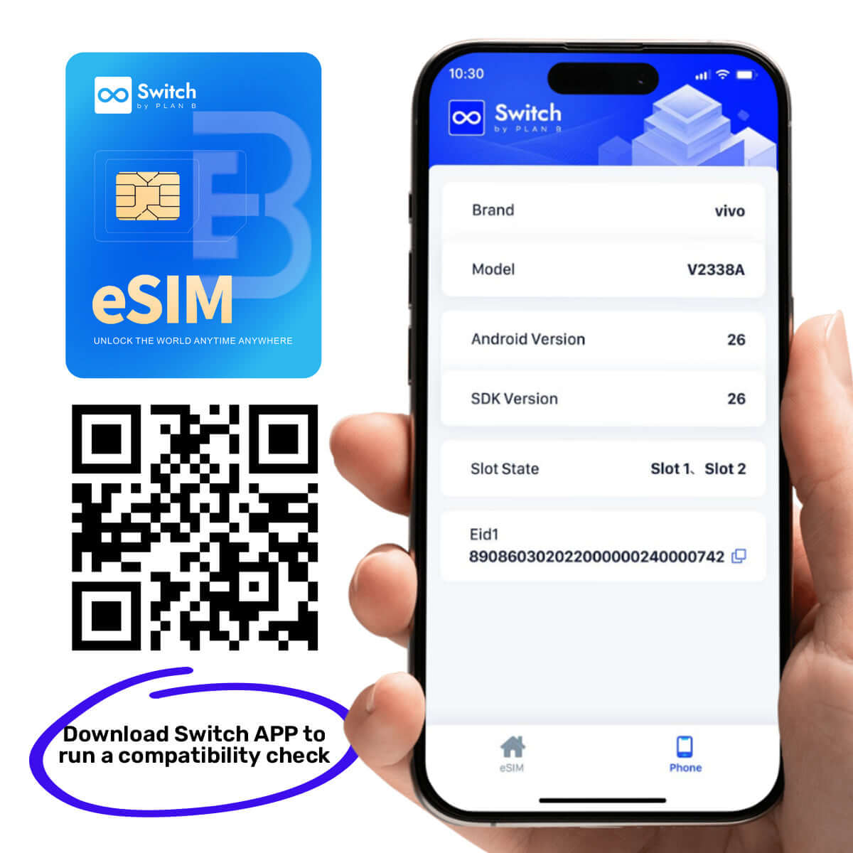 Switch eSIM Screenshot