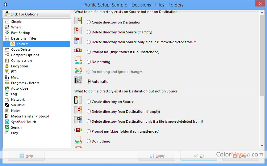 SyncBackSE Screenshot