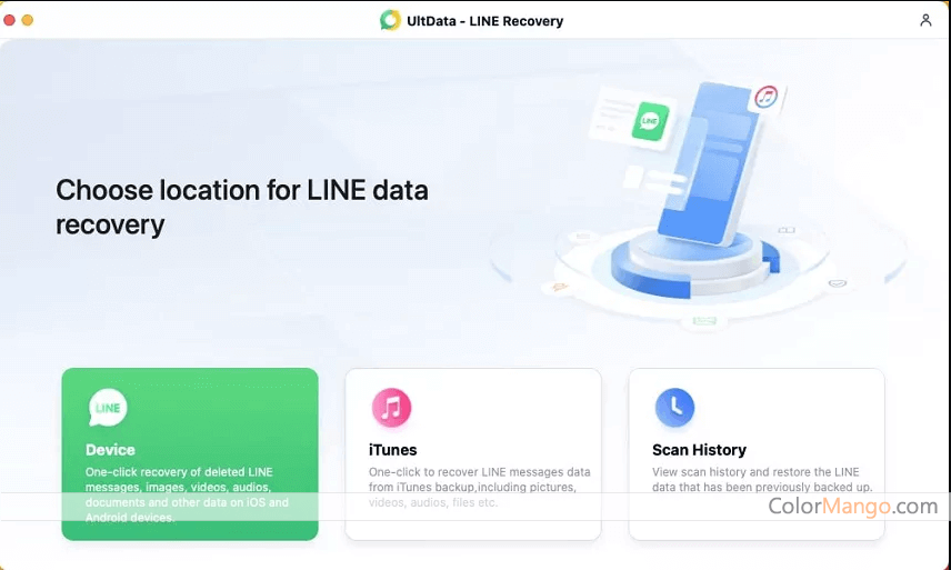 Tenorshare UltData LINE Recovery Screenshot